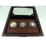 The Royal Mint '2018 Sovereign Collection' Three-Coin Proof Set, comprising sovereign, half