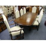 Younger Furniture, 'Toledo Range', an extending oak Dining Table and eight matching Dining Chairs,