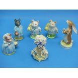 Beswick pottery; six figurines including Beatrix Potter figurines, Pig-Wig, Little Pig Robinson,