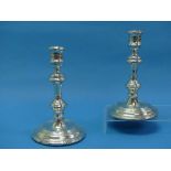 A pair of Elizabeth II silver Candlesticks, by Harrods Ltd (Richard Woodman Burbridge), hallmarked
