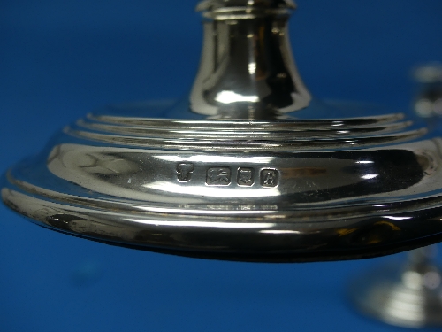 A pair of Elizabeth II silver Candlesticks, by Harrods Ltd (Richard Woodman Burbridge), hallmarked - Image 6 of 6