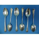 A set of six Edwardian silver Teaspoons, by Cooper Brothers & Sons Ltd., hallmarked Sheffield, 1909,