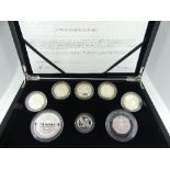The Royal Mint 2016 Silver Proof Commemorative Coin Set, the cased eight coin limited edition set