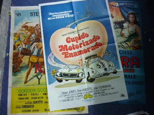 A large collection of Vintage Film Posters, mainly 1960's and 1970's including Mickey Mouse and - Image 2 of 4