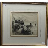 Walter H. Sweet, Mars Hill, Lynmouth, a Limited Edition etching, signed