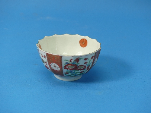 A Worcester first period 'Scarlet Japan' pattern teapot and cover, c.1775, decorated with - Image 12 of 20