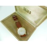 A vintage Seiko Champion 850 Diashock J15018 gold-plated gentleman's Wristwatch, with 17-jewels