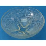 A René Lalique 'Coquille' pattern opalescent Bowl, No 3203, stencilled 'R Lalique France' to the