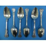 A set of six George IV Irish silver Table Spoons, by James Scott, hallmarked Dublin, 1822 and