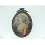 A portrait miniature of the Duchess of Devonshire (Georgiana Cavendish) and another of Mrs