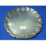 A George V silver Tray, by Joseph Rodgers & Sons, hallmarked Sheffield, 1920, of shaped circular
