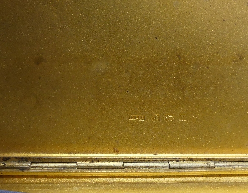 A George VI silver Cigarette Case, hallmarked Birmingham, 1945, of hinged rectangular form with - Image 3 of 16