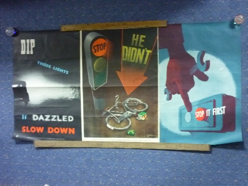 Three vintage public information posters, Issued by the Royal Society for the Prevention of