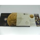 The Royal Mint 2012 gold Quarter-Sovereign Bullion Coin, in presentation pack.