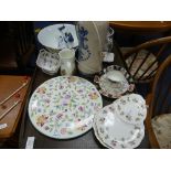 A quantity of Mixed Ceramics, including a set of five Crown Staffordshire plates, two Royal