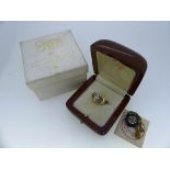 Clogau Gold; A limited edition Millennium Year 2000 Ring, in 18ct yellow gold, the flared front with