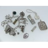 A quantity of Silver Jewellery, including a heavy identity bracelet, no inscription, 90.8g, a silver