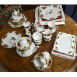 An 'Old Country Roses' Royal Albert Tea Service, six/eight setting, inlcuding photo frame and
