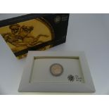 The Royal Mint 2011 gold Half-Sovereign Bullion Coin, in presentation pack.