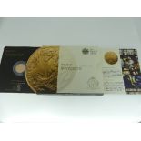 The Royal Mint 2012 gold Half-Sovereign Bullion Coin, in presentation pack.