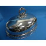 A large George III Old Sheffield Plate Meat Dome, with 'sun' marks for Matthew Boulton, of