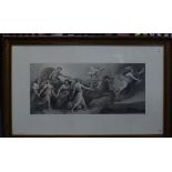 F. Dinger after Guido Reni, Aurora (The Chariot of Apollo), monochrome engraving, pub. Hartmann &