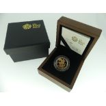 The Royal Mint 2009 Proof gold Sovereign, with certificate no. 4118, in fitted presentation case