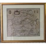 Spain: After Blaeu (family), UTRUSQUE CASTILAE nova descriptio, a mid 17thC map of Castille,