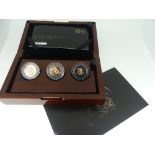 The Royal Mint '2014 Sovereign Collection' Three-Coin Proof Set, comprising sovereign, half