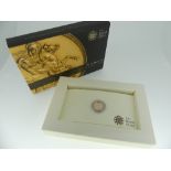 The Royal Mint 2011 gold Quarter-Sovereign Bullion Coin, in presentation pack.