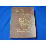 Barrie (J.M), 'Peter Pan in Kensington Gardens', pub. Hodder & Stoughton, London, 1906, 1st edition,