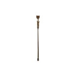 HERMES BROWN LEATHER RIDING CROP