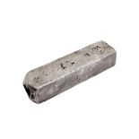 A DUTCH EAST INDIA COMPANY (V.O.C.) SILVER INGOT FROM THE ROOSWIJK CARGO STAMPED WITH THE MARK OF TH