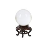 A LATE QING DYNASTY CHINESE CRYSTAL BALL.