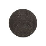 AN EARLY 18TH CENTURY BRONZE MEDALLION CELEBRATING THE ACT OF UNION OF 1707