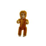 AN EDWARDIAN SCHUCO PLUSH MONKEY SCENT BOTTLE