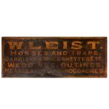 AN EARLY 19TH CENTURY COACHING SHOP SIGN