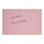 Autograph Album.-Incl. Charlie Chaplin