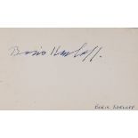 Autograph Album.- Incl. Boris Karloff
