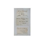 Album of Autographs.- 19th Century