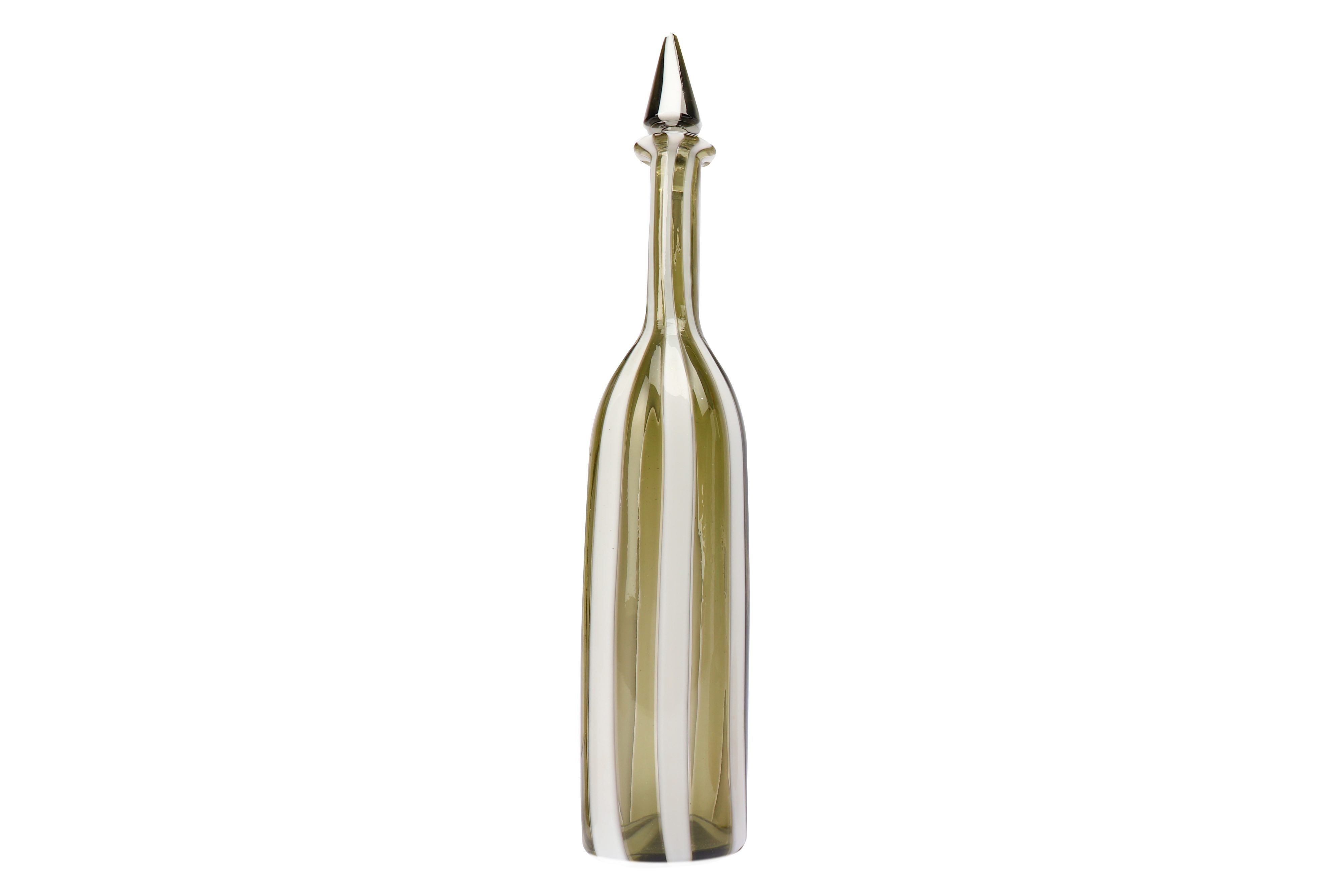 FULVIO BIANCONI for VENINI: A blown glass bottle and stopper