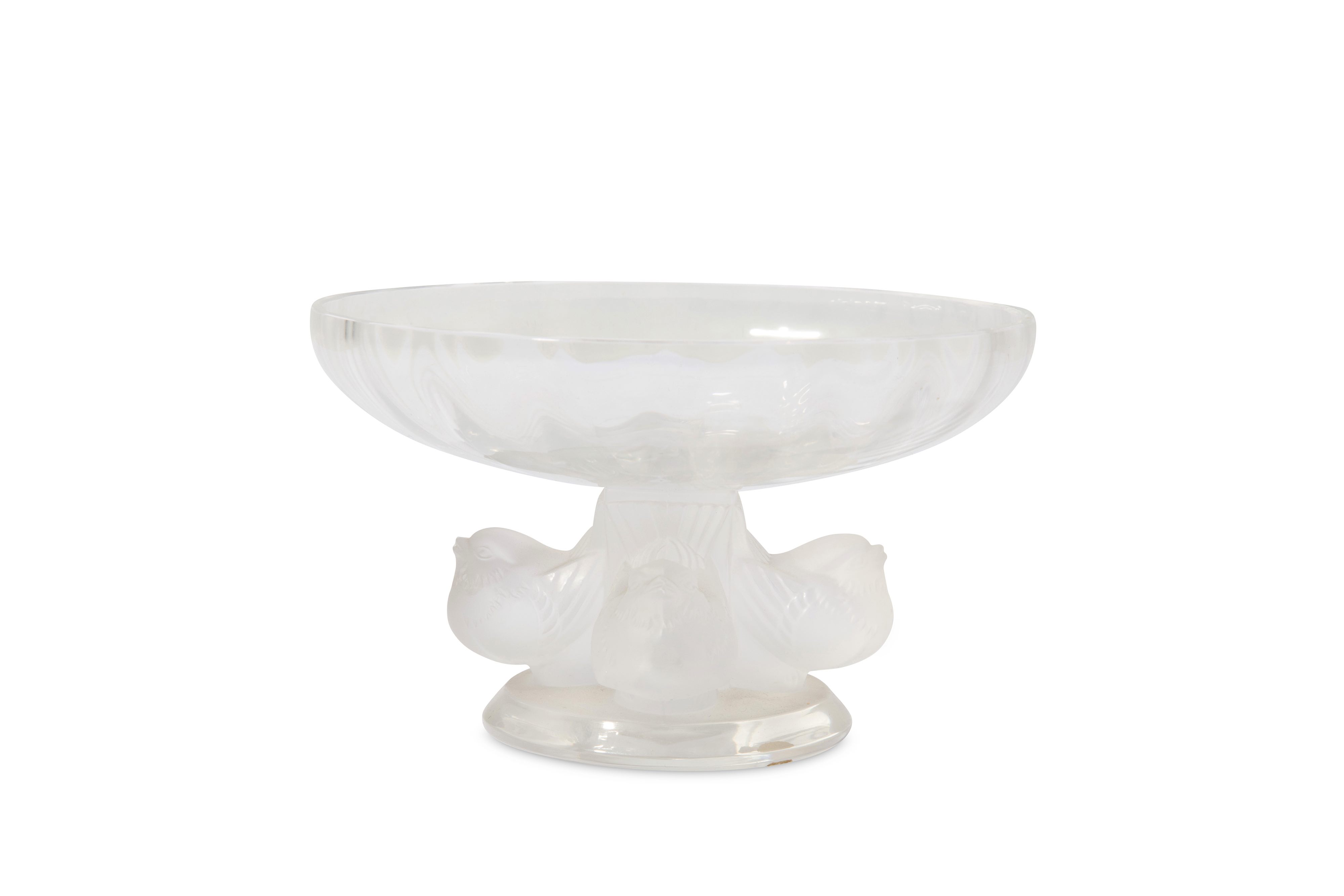 LALIQUE: Lalique Crystal - A 'Nagent' bowl