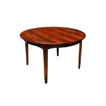 NIELS O MOLLER for J L MOLLER MOBELFABRIK: A rosewood dining table,