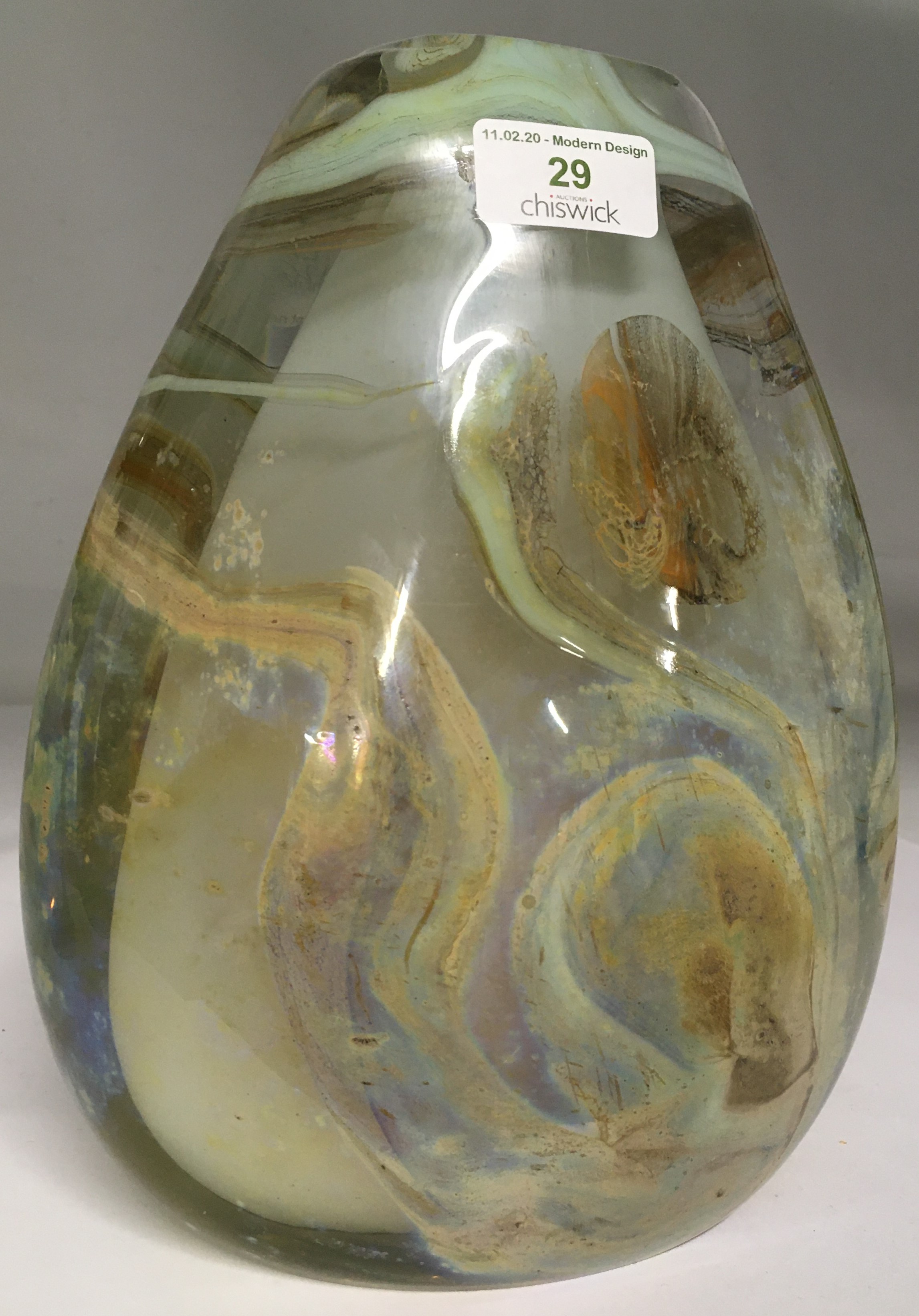 SAM HERMAN (born 1936) - A iridescent studio glass vase - Image 7 of 7