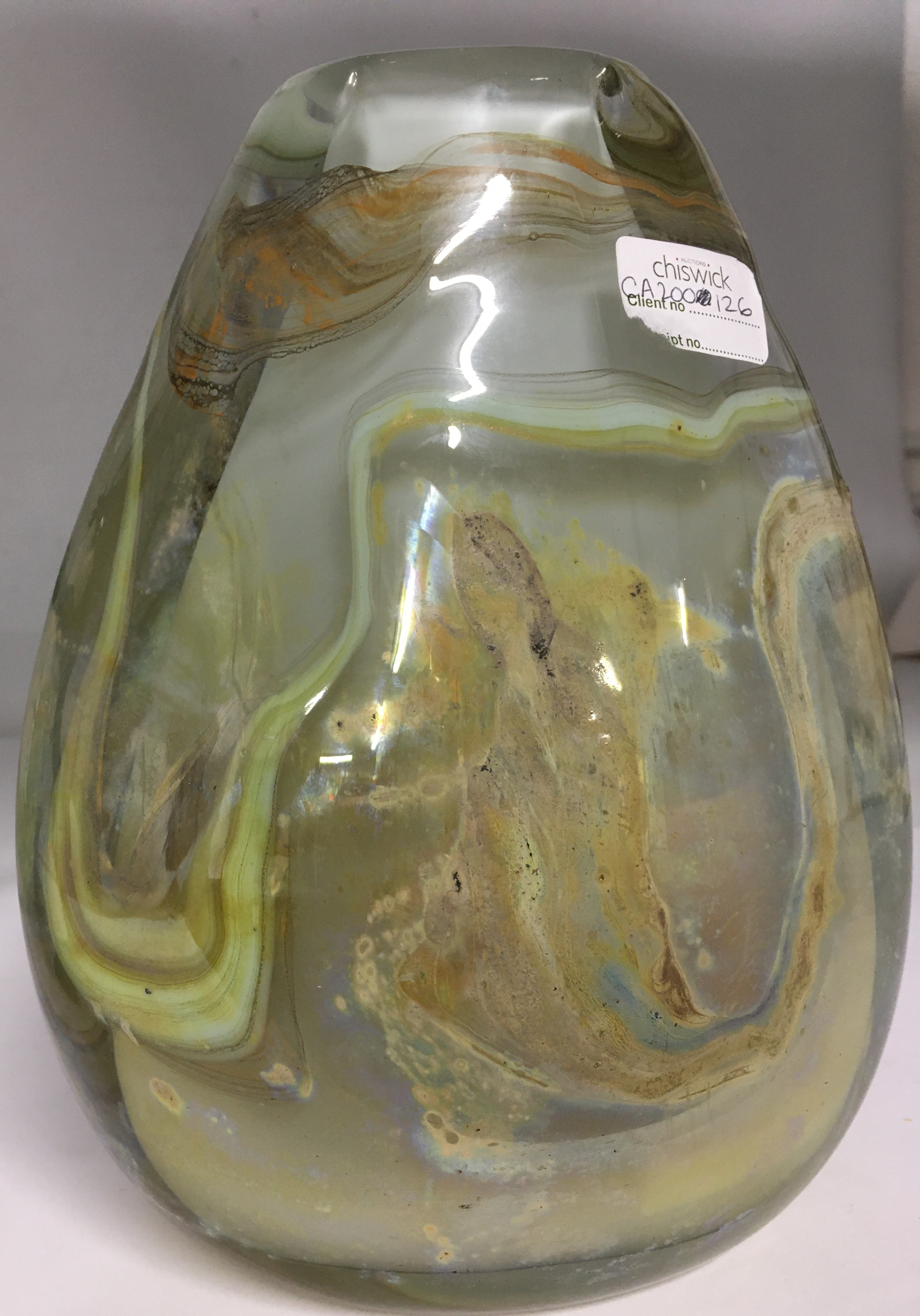 SAM HERMAN (born 1936) - A iridescent studio glass vase - Image 4 of 7