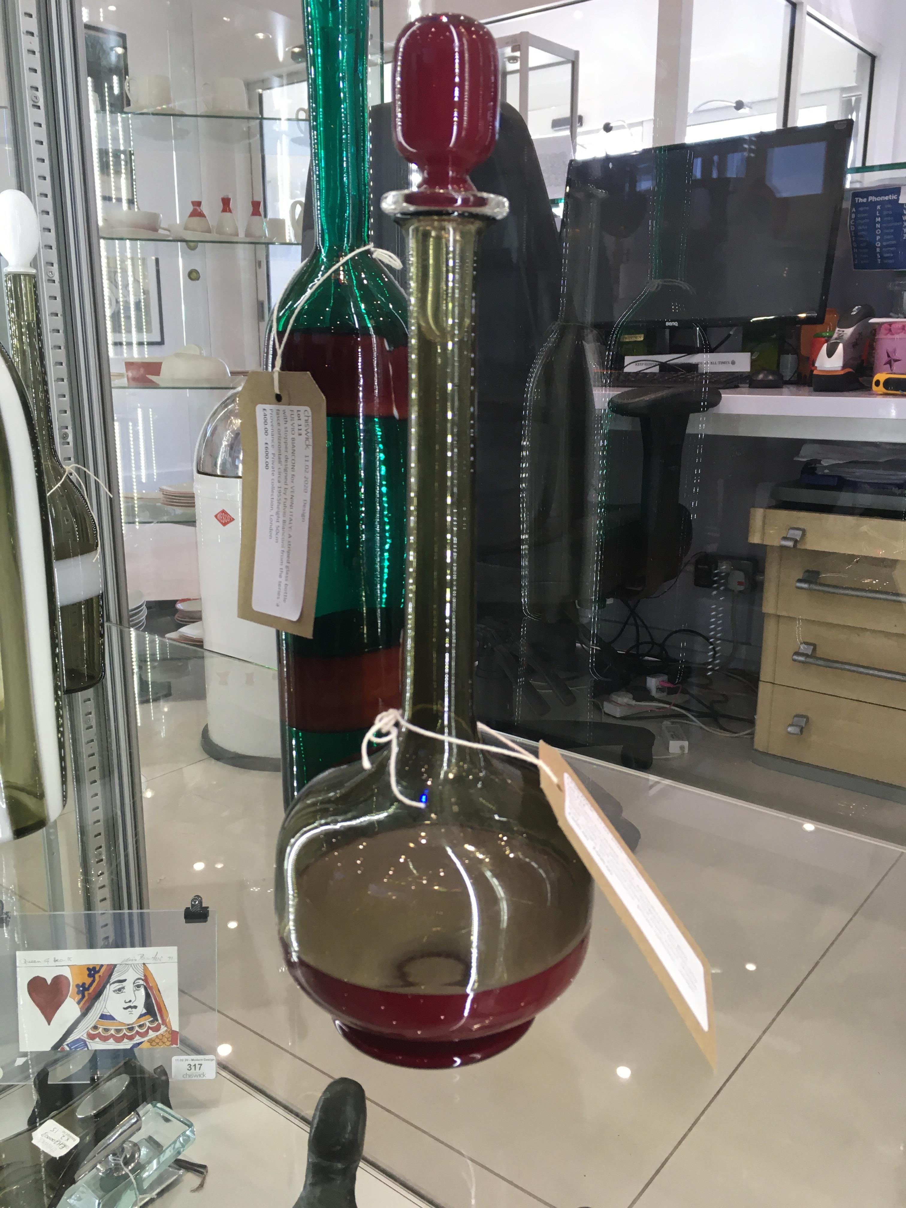 GIO PONTI for VENINI, ITALY: An Incalmo glass decanter, - Image 4 of 7