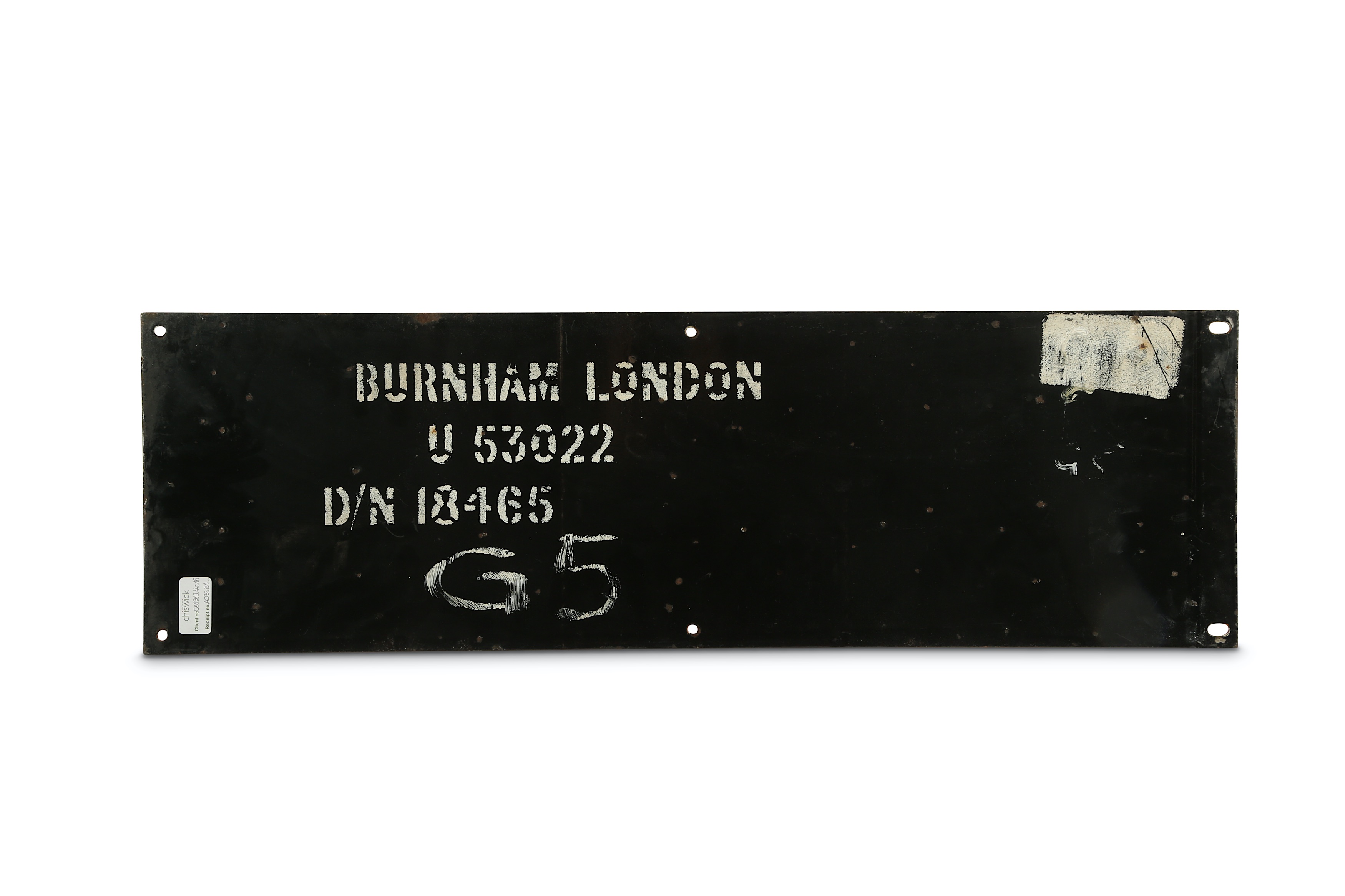 A London Underground enamel frieze sign 'Bakerloo Line', 74cm x 23cm - Image 4 of 4