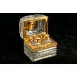 A 19th Century French Palais-Royal gilt bronze mounted glass perfume casket, circa 1830s, in the