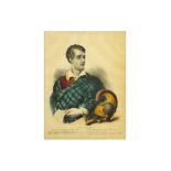 A HAND-COLOURED LITHOGRAPH OF LORD BYRON 'THE ADVOCATE AND SUPPORTER OF THE GREEK NATION'