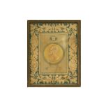 LORD BYRON EMBOSSED PAPER CAMEO